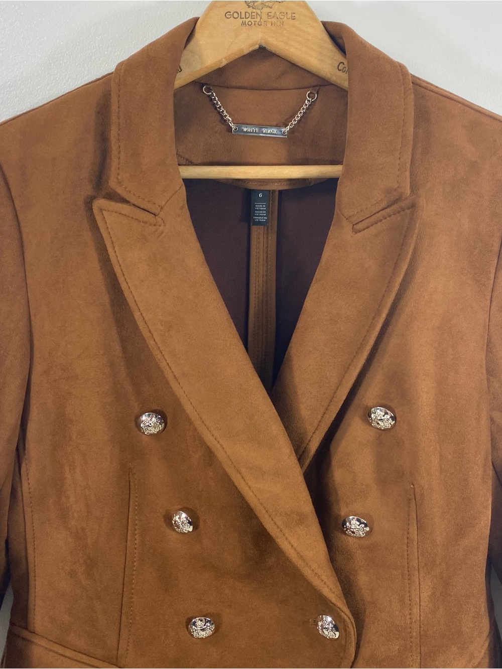 White House Black Market Whisky Double-Breasted Studio Blazer Suit Jacket 6 - Picture 3 of 15